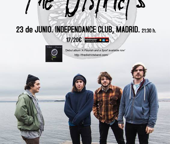 cartel The Districts en Madrid