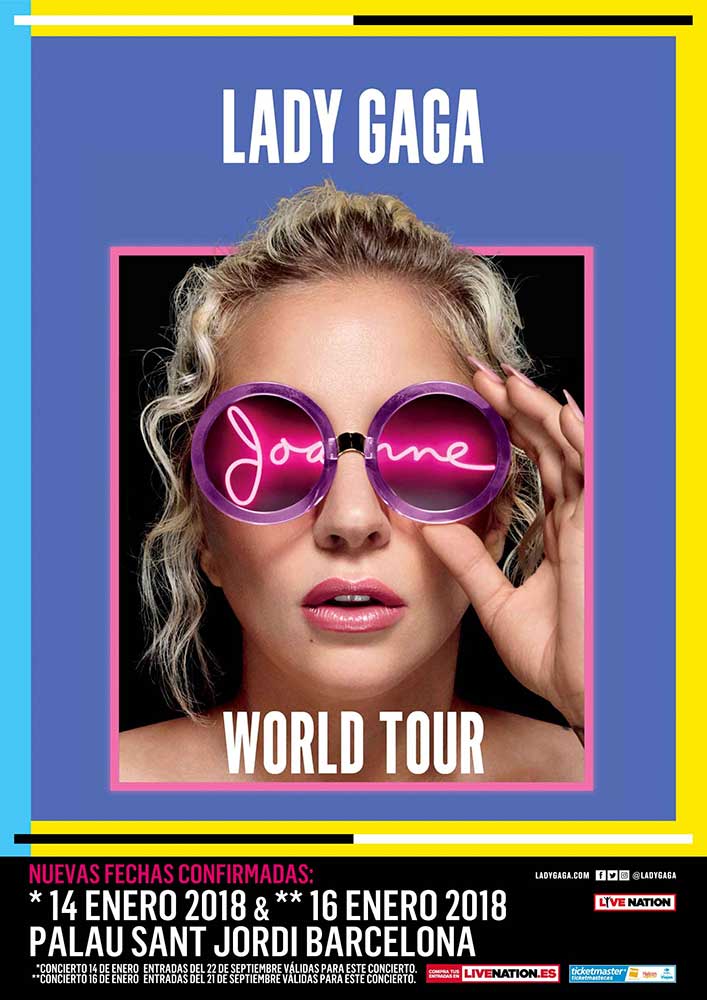 Lady Gaga confirma nuevas fechas de su Joanne World Tour