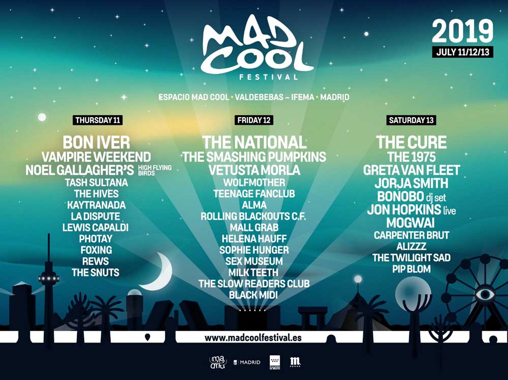 El Mad Cool 2019 anuncia mejoras y confirma a The Smashing Pumpkins y Noel Gallagher