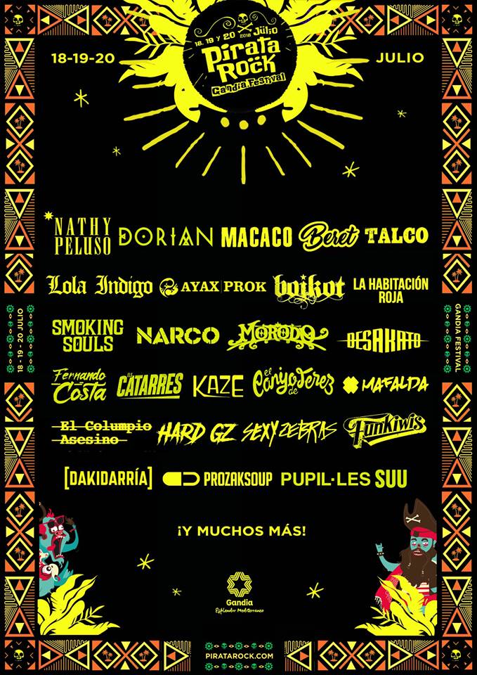 Pirata Rock - Tercer avance del cartel