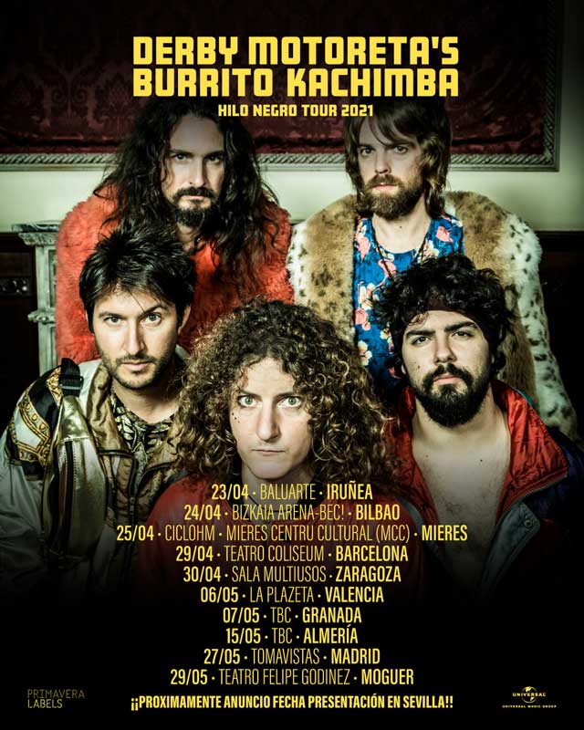 Derby Motoreta's Burrito Kachimba saldrán de gira con su Hilo Negro