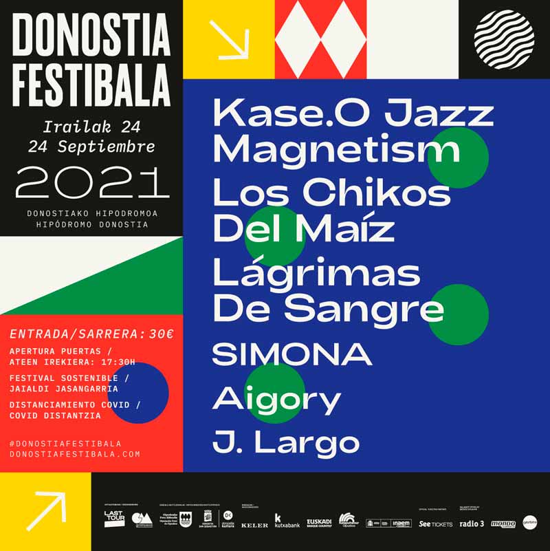 Donostia Festibala 2021 presenta su cartel con Kase.O y Los Chikos del Maíz