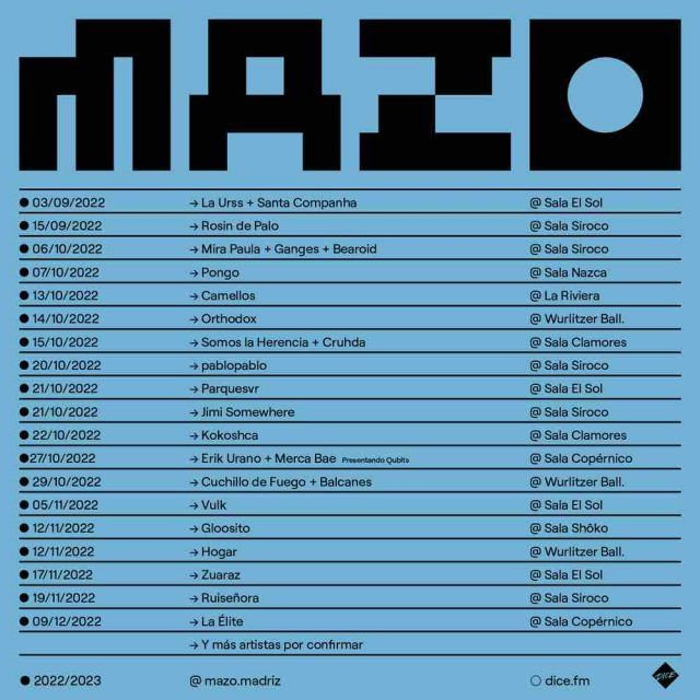 MAZO Madriz 2022
