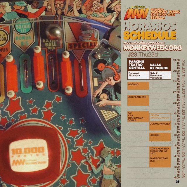 Horarios Monkey Week 2023