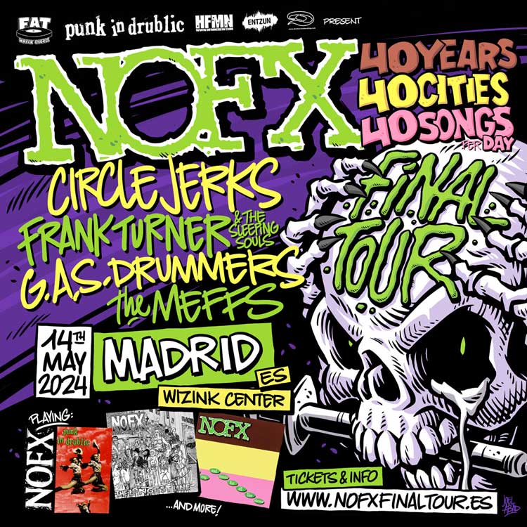NOFX teloneros madrid
