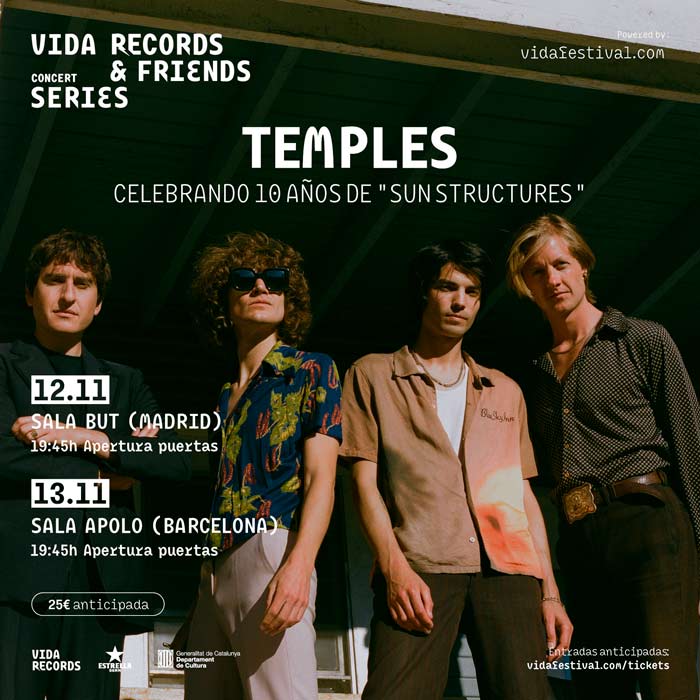 Conciertos de Temples en España