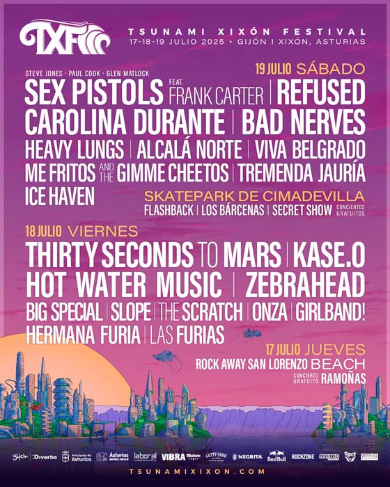 Cartel Tsunami Xixón 2025