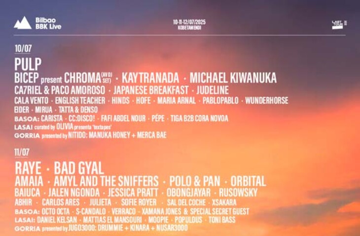 cartel bilbao bbk live 2025