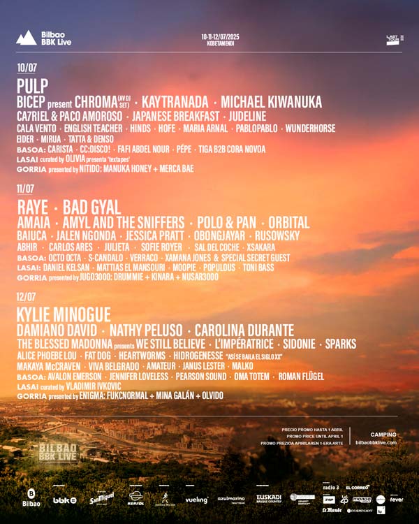 cartel bilbao bbk live 2025