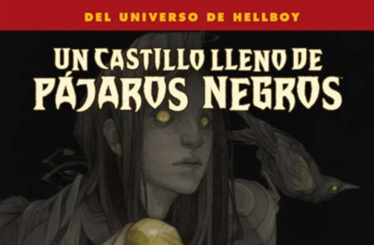 Un castillo lleno de pájaros negros