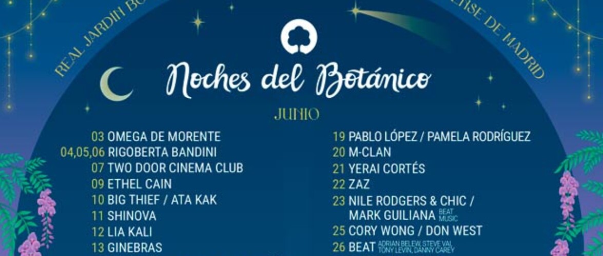 noches del botanico 2026