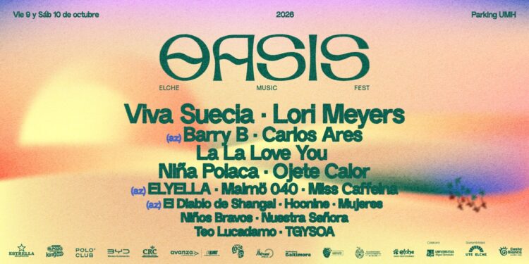 Cartel Oasis Elche